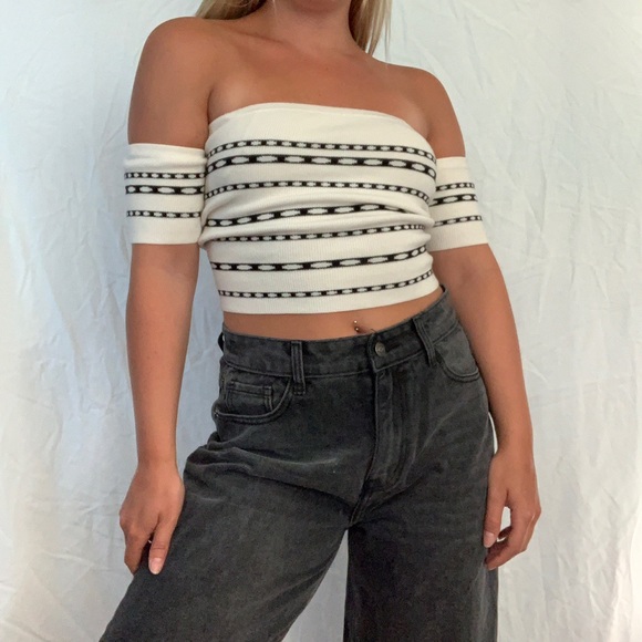 ***SOLD****GUESS Off the Shoulder Top π - Picture 1 of 7